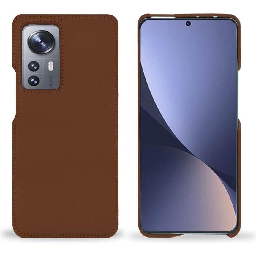 Noreve Lederschutzhülle (Xiaomi 12 Pro), Smartphone Hülle, Braun