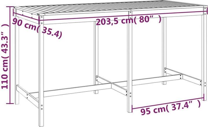 Produktbild vidaXL Gartenbar Set