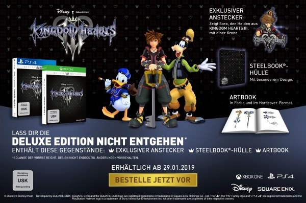 Produktbild Square Enix Kingdom Hearts 3 Deluxe Edition (PS4, EN)
