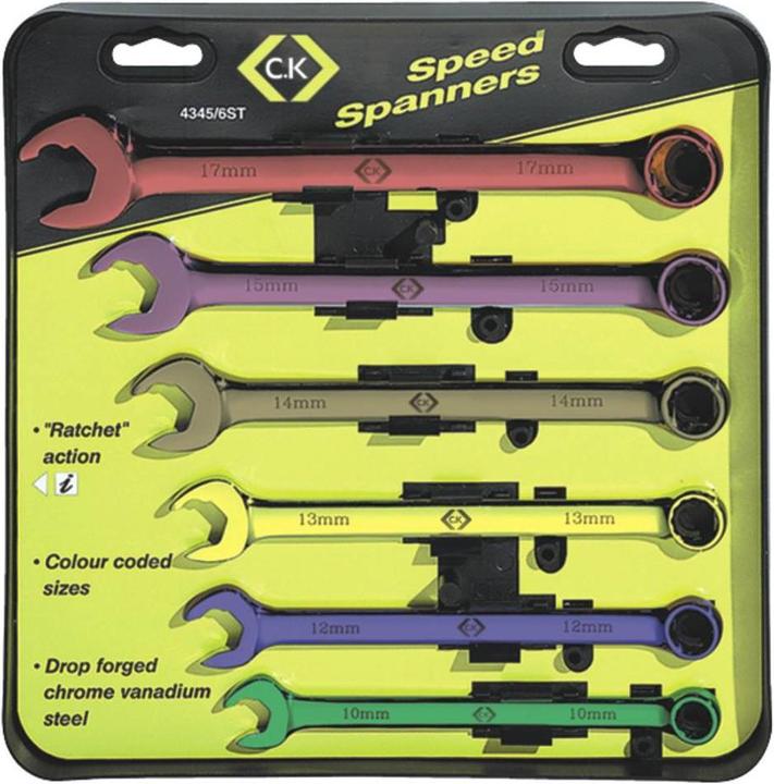 Produktbild C.K Magma Ring-Maulschlüssel-Satz 6teili (10 mm, 12 mm, 13 mm, 14 mm, 15 mm, 17 mm)