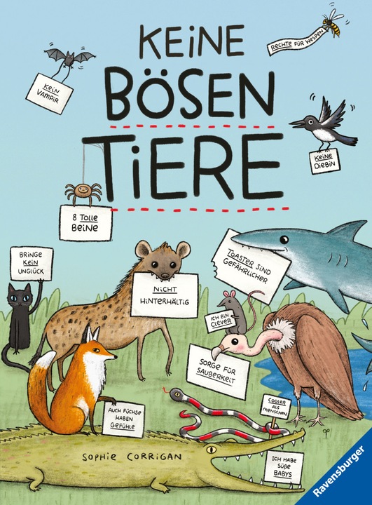Produktbild Ravensburger Keine bösen Tiere - Das etwas andere Tierbuch für Kinder ab 7 Jahren (Deutsch, Sophie Corrigan, 2022)
