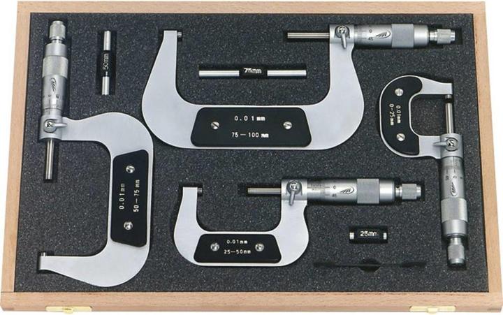 Produktbild Helios Preisser Bügelmessschrauben-Set 0 - 100