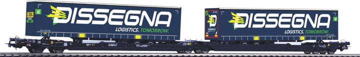 Actual product image Piko CH-CEMAT double pocket wagon T3000 Dissegna Ep. VI (Track VI)
