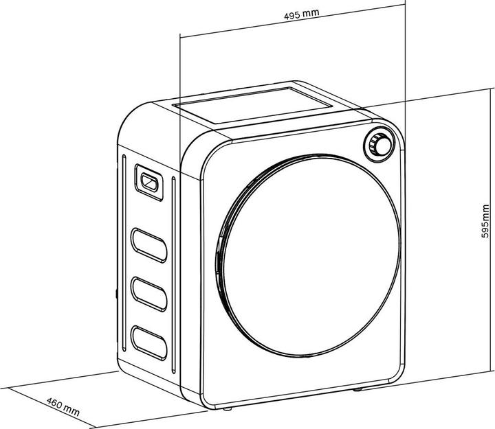 Produktbild Greenblue elektrischer Wäschetrockner mit 3 kg Füllgewicht GB410