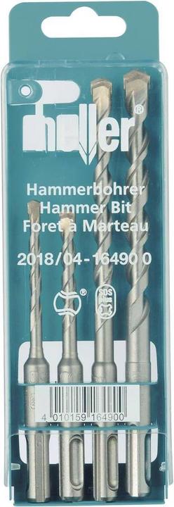 Produktbild Heller Hartmetall Hammerbohrer-Set 4t (10 mm, 5 mm, 8 mm, 6 mm)