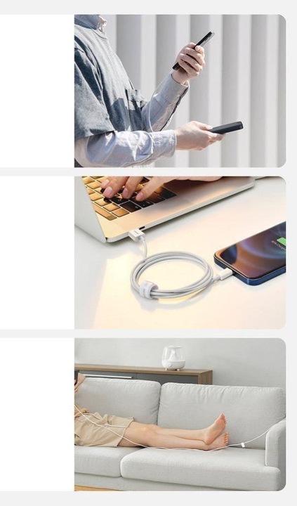 Actual product image Baseus USB Type A - Lightning (0.25 m, USB 2.0)