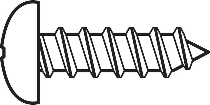 Produktbild Toolcraft Linsenblechschrauben 2.2 mm 9. (100 Schrauben pro Stück)