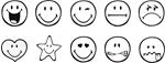 Actual product image Aladine Smiley face