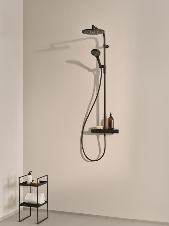 Actual product image Hansa VIVA rain shower mixer, Thermo Cool, MagShelf, with thermostat, height 1190mm, 6515920133