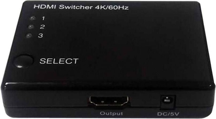 Actual product image Roline 4K HDMI Switch, 3-way