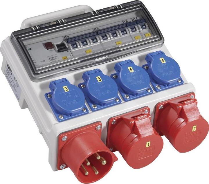 Produktbild PCE CEE Stromverteiler (4x, CEE 32/3)