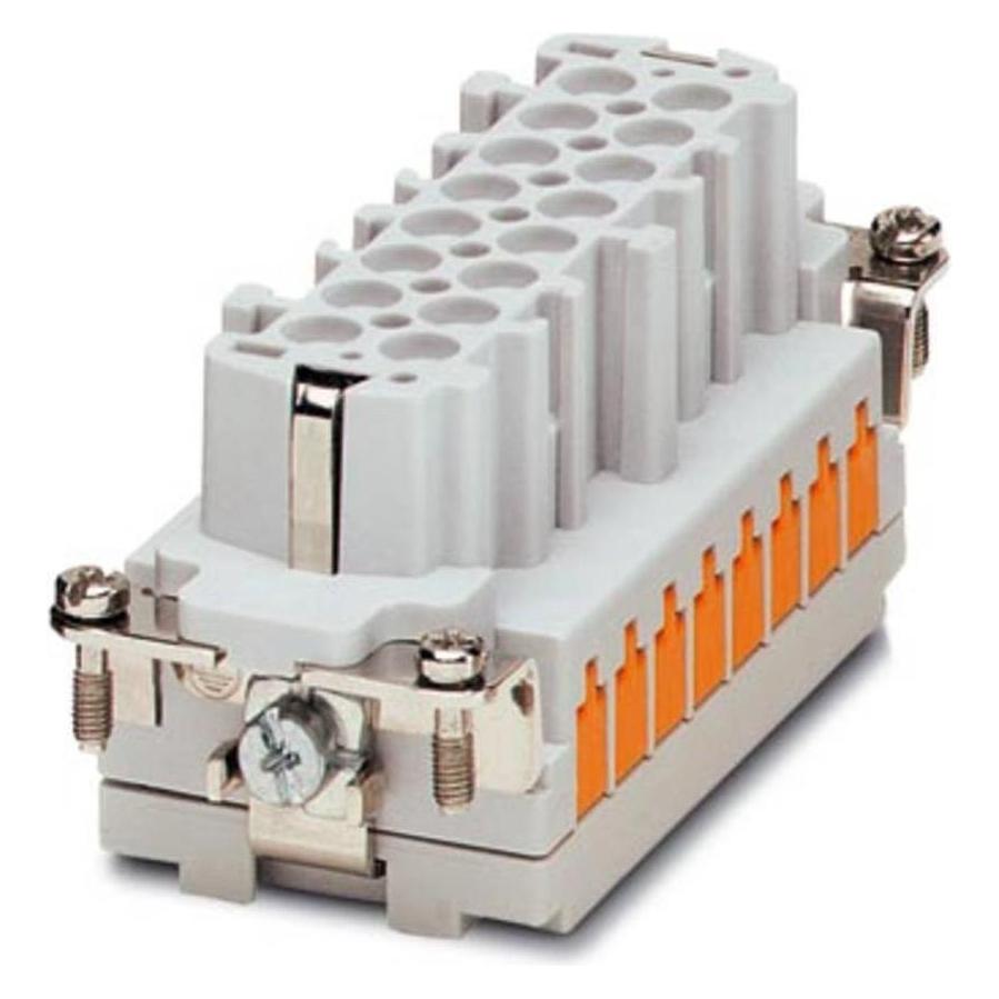 Phoenix Contact Buchseneinsatz HC-B 1605598 16, Elektronikkabel + Stecker, Grau