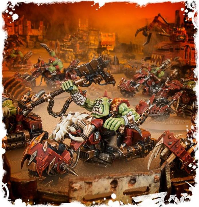 Actual product image Games Workshop Warhammer 40k - Ork Warbiker Mob (Plastic)