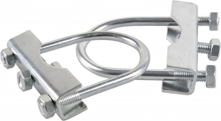 Actual product image ProPlus Clamp for support wheel + U-bolt set of 2 pieces