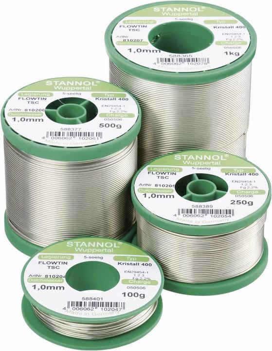 Image du produit Stannol Étain de soudure, sans plomb Bobine Flowti (Souder)