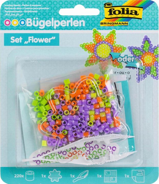 Image du produit Folia Ensemble de perles à repasser Fleur