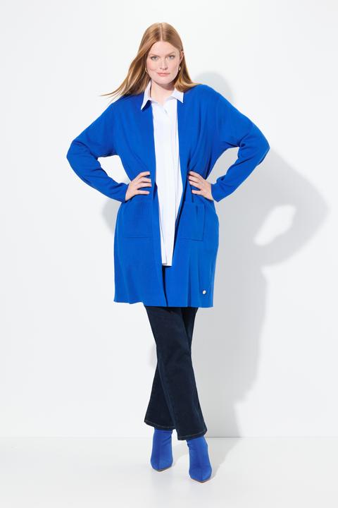 Produktbild Ulla Popken Strickjacke, lange, offene Form, weicher Feinstrick (56)