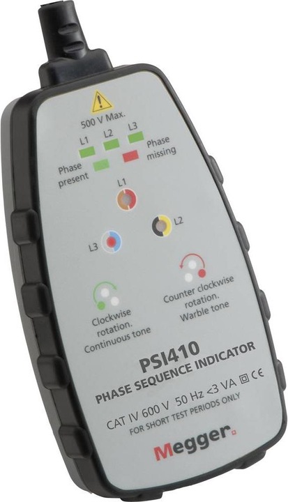 Megger PSI410 PSI410, rotating field display