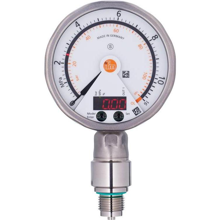 IFM Drucksensor 1 St. PG2432 0 MPa bis 10 M12 1Öffner 1 Schliesser, Modulo elettronico