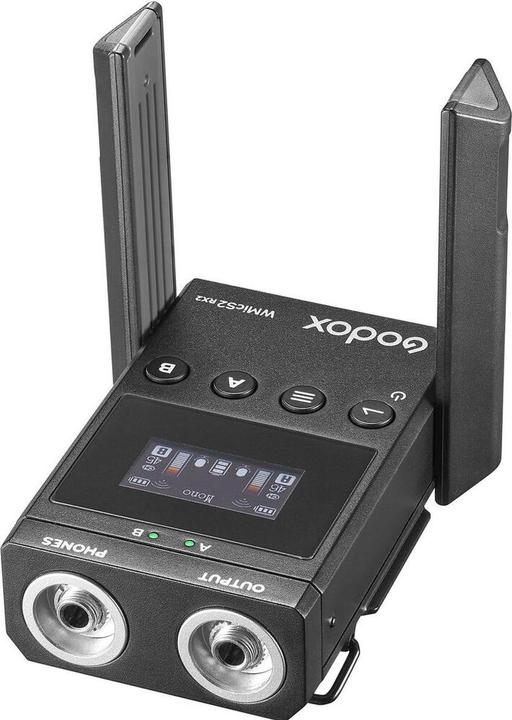 Actual product image Godox WMicS2 Kit 2 UHF Wireless Microphone System