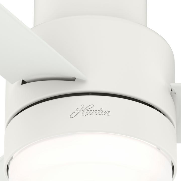 Produktbild Hunter Fans Deckenventilator Gilmour Weiss mit Licht (41 dB)