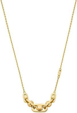 Michael Kors Astor Link Necklace - Modern Gold-Plated