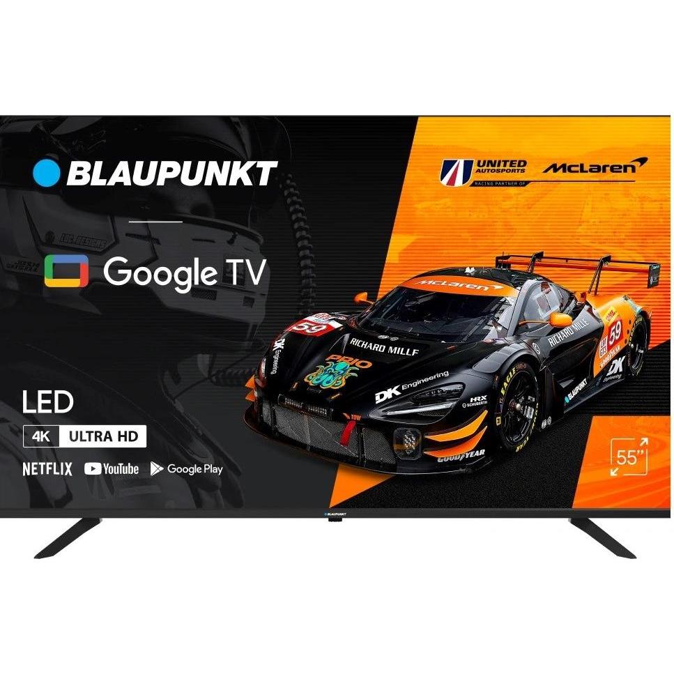 Blaupunkt TV 55UGC5500S 55 4K Ultra HD DLED Google TV Wi-Fi Bluetooth Schwarz (12000 mAh), Notebook Akku, Schwarz