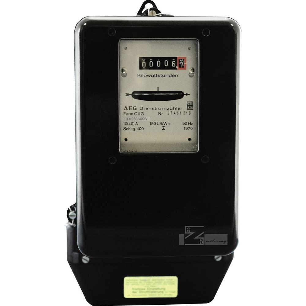 Misuratore energia, Contatore trifase meccanico 10/