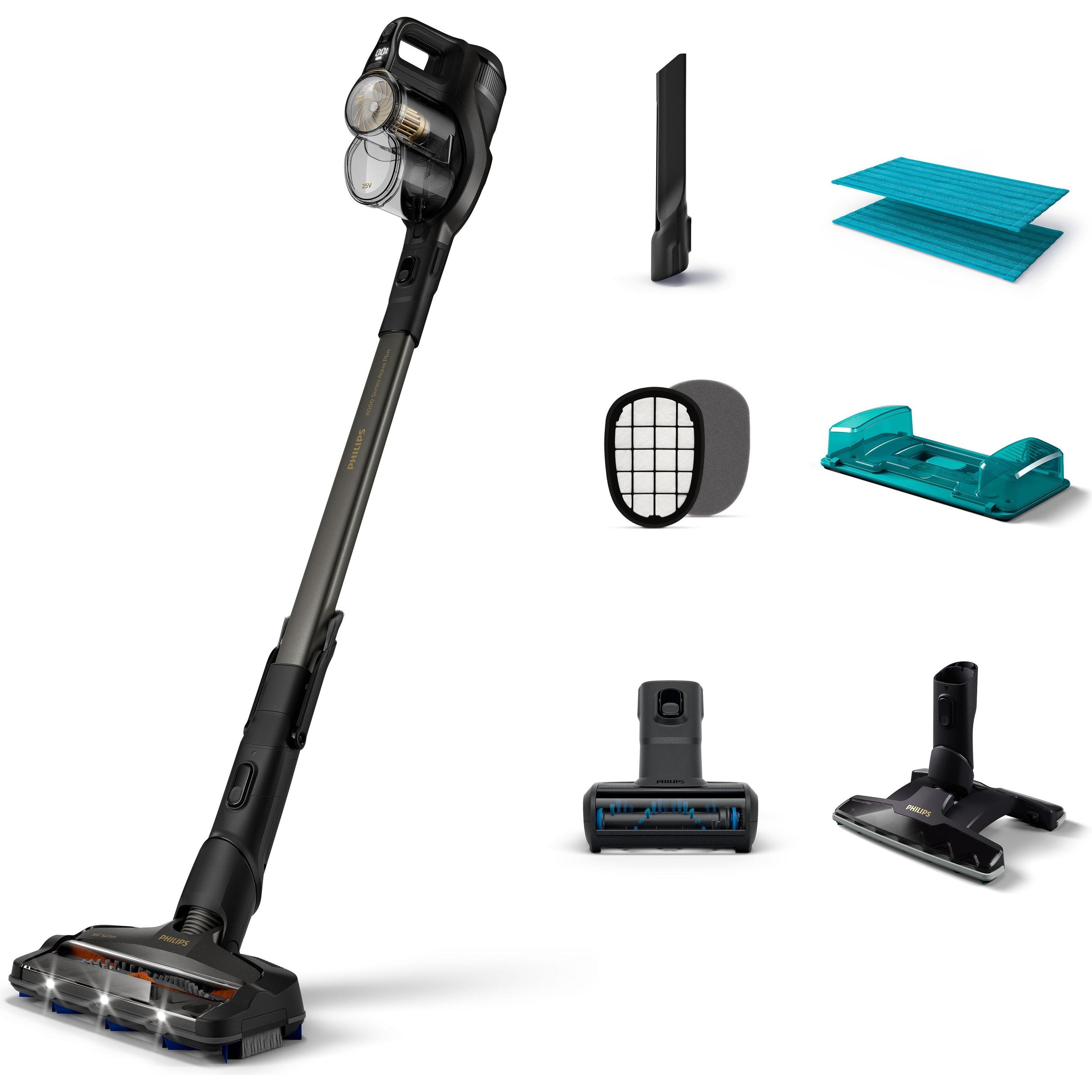 Philips Speed Pro Max Aqua Plus, Staubsauger, Schwarz
