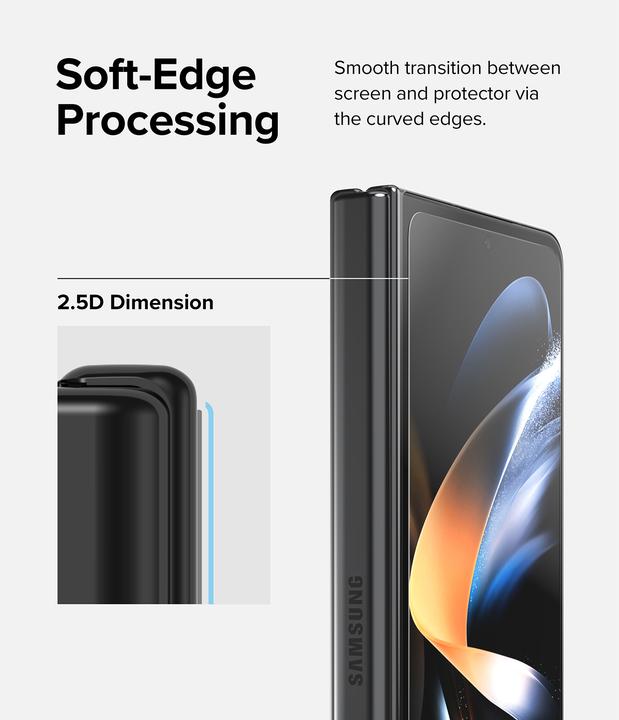Actual product image Ringke Cover Display Glass Tempered Glass for Samsung Galaxy Z Fold4 (G4as086) (1 pcs., Samsung Galaxy Z Fold4)