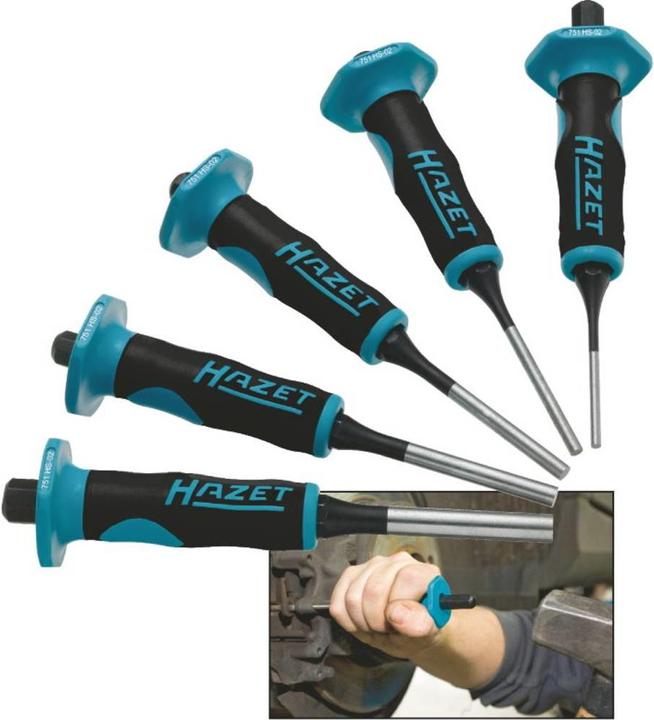 Actual product image HAZET Drift pin set 751HS/5 ∙ 150 mm ∙ Number of tools: 5