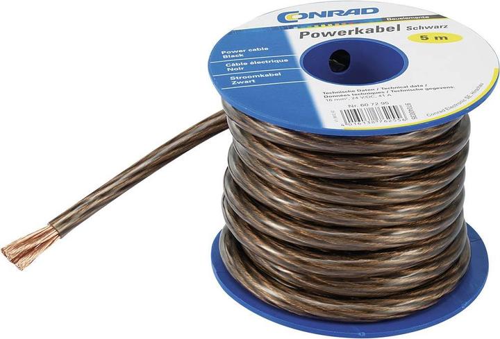 Produktbild Conrad Components Massekabel 1 x 25 mm² Schwarz (5 m)