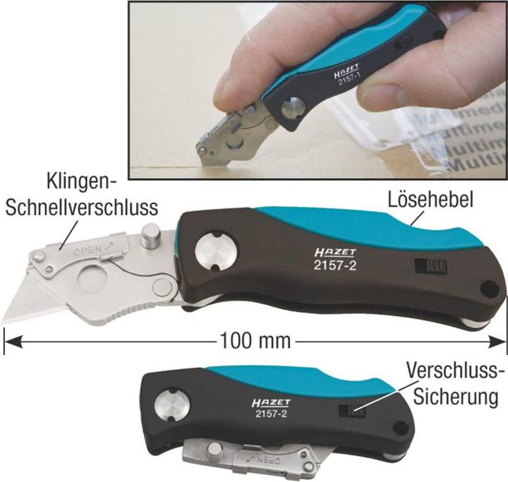 Actual product image HAZET Mini utility knife 2157-2 (Cutters)
