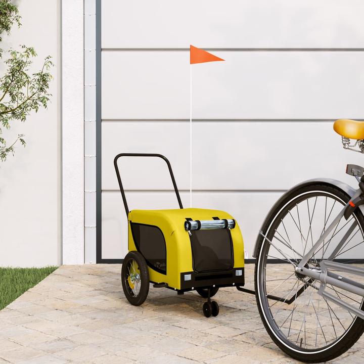 Produktbild VidaXL Fahrradanhänger Hunde Oxford-Gewebe & Eisen