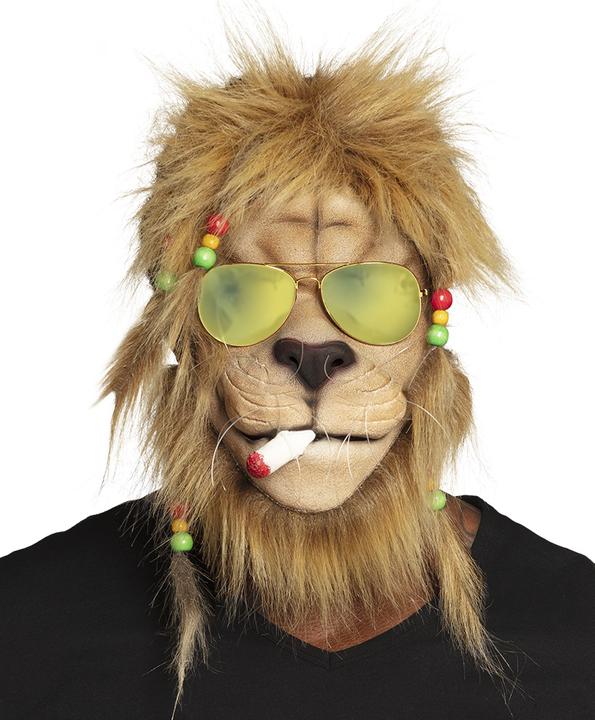 Produktbild Boland Rasta Löwen Maske Mit Haar Und Brille, Latex
