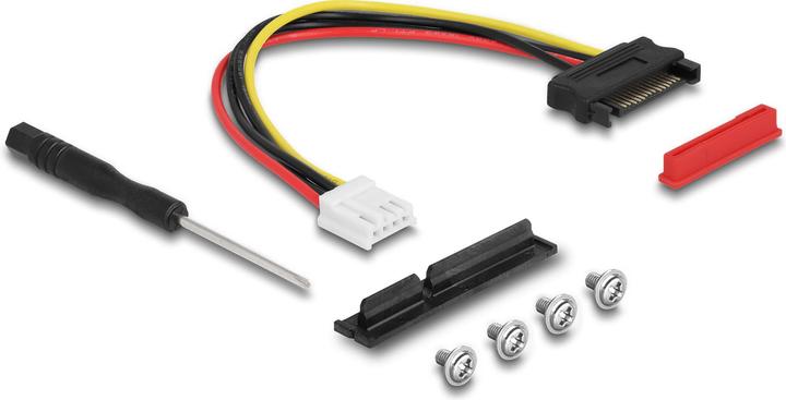 Produktbild Delock M.2 Key A+E zu PCIe x4 NVMe Adapter gewinkelt mit 20 cm Kabel