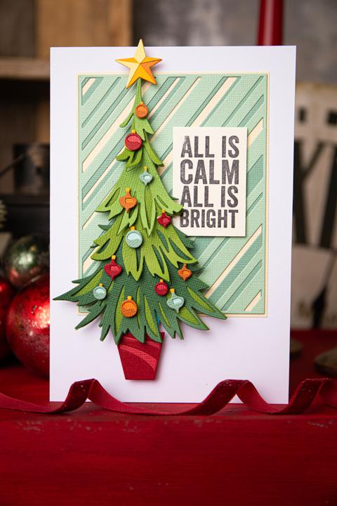 Actual product image Sizzix Thinlits punching stencil "Trim a Tree Colourize by Tim Holtz"