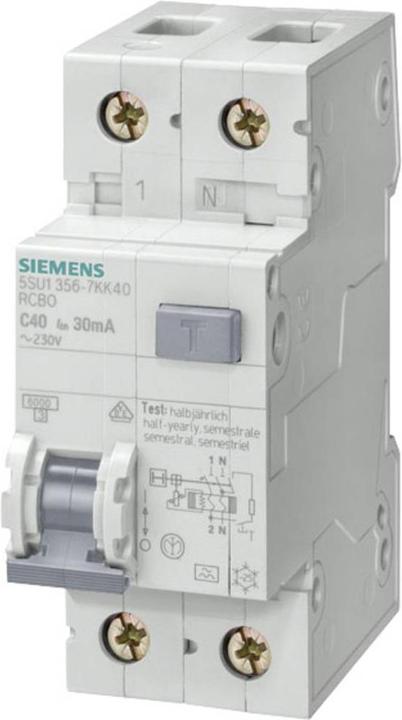 Siemens Aardlekschakelaar 1-polig 10 A