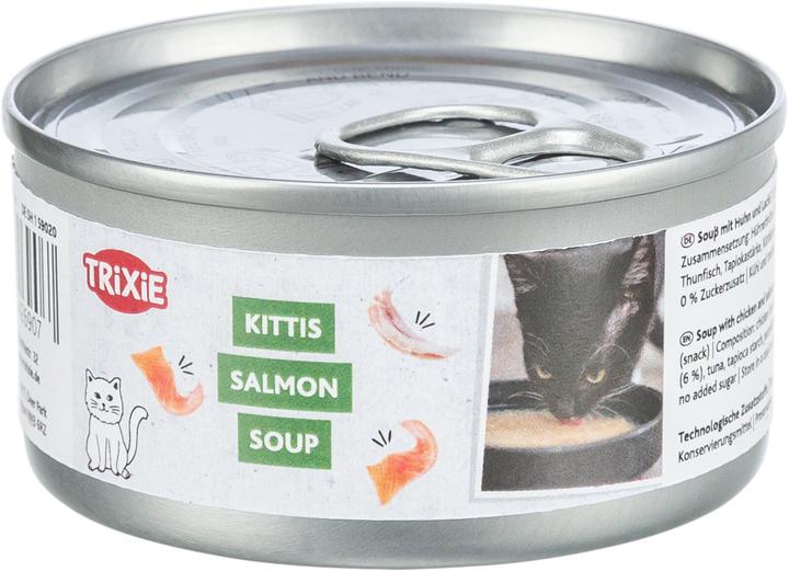 Actual product image Trixie Cat food supplement Soup with chicken & salmon 4 x 80 g (Adult, 4 pcs., 320 g)