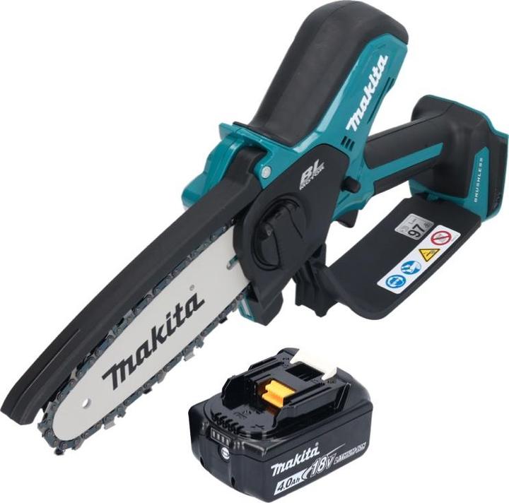 Produktbild Makita DUC 150 M Akku Kettensäge 18 V 15 cm Brushless + 1x Akku 4,0 Ah - ohne Ladegerät (Akku Kettensäge)