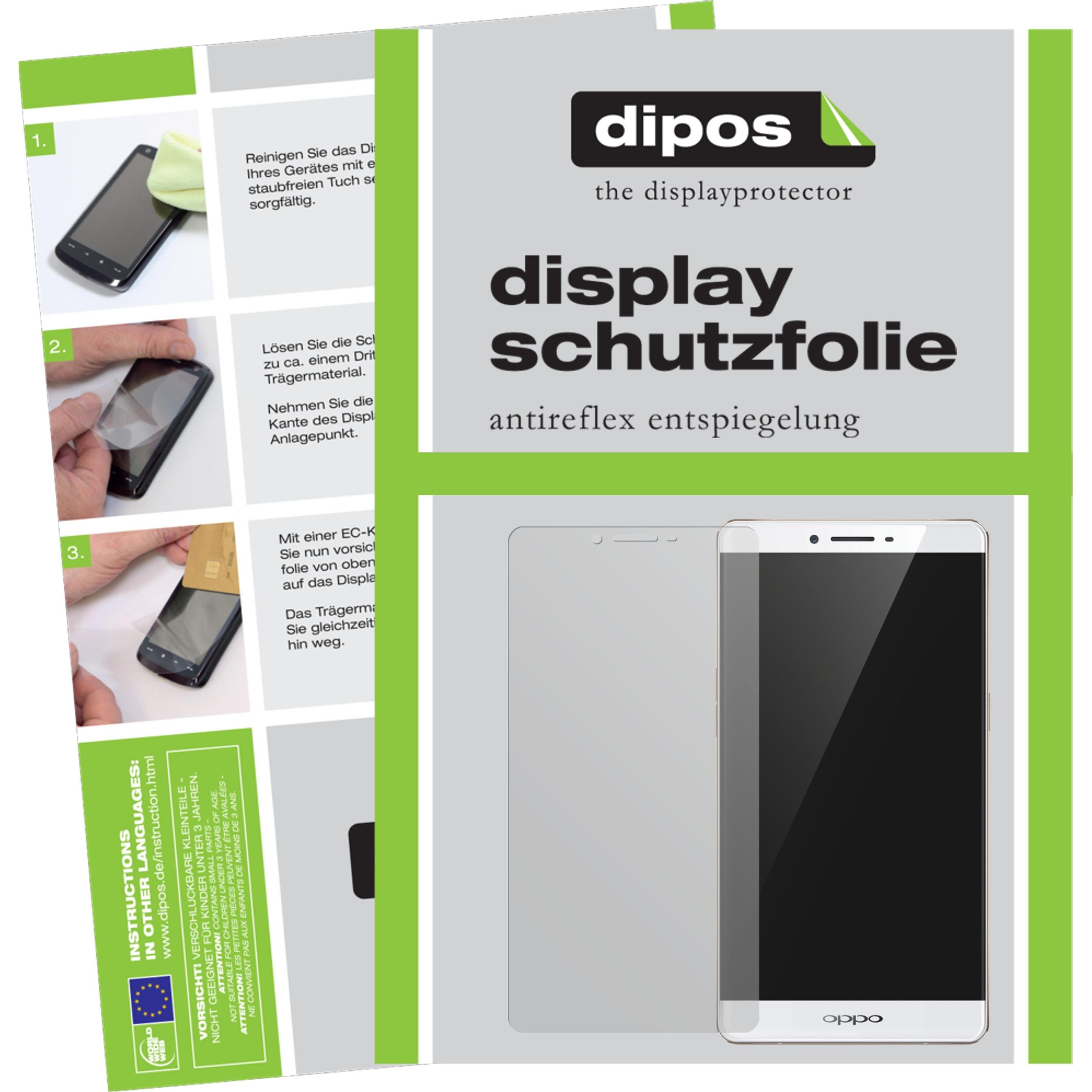 Dipos Displayschutzfolie Antireflex (6 Stück, Oppo R7 Plus), Smartphone Schutzfolie, Transparent