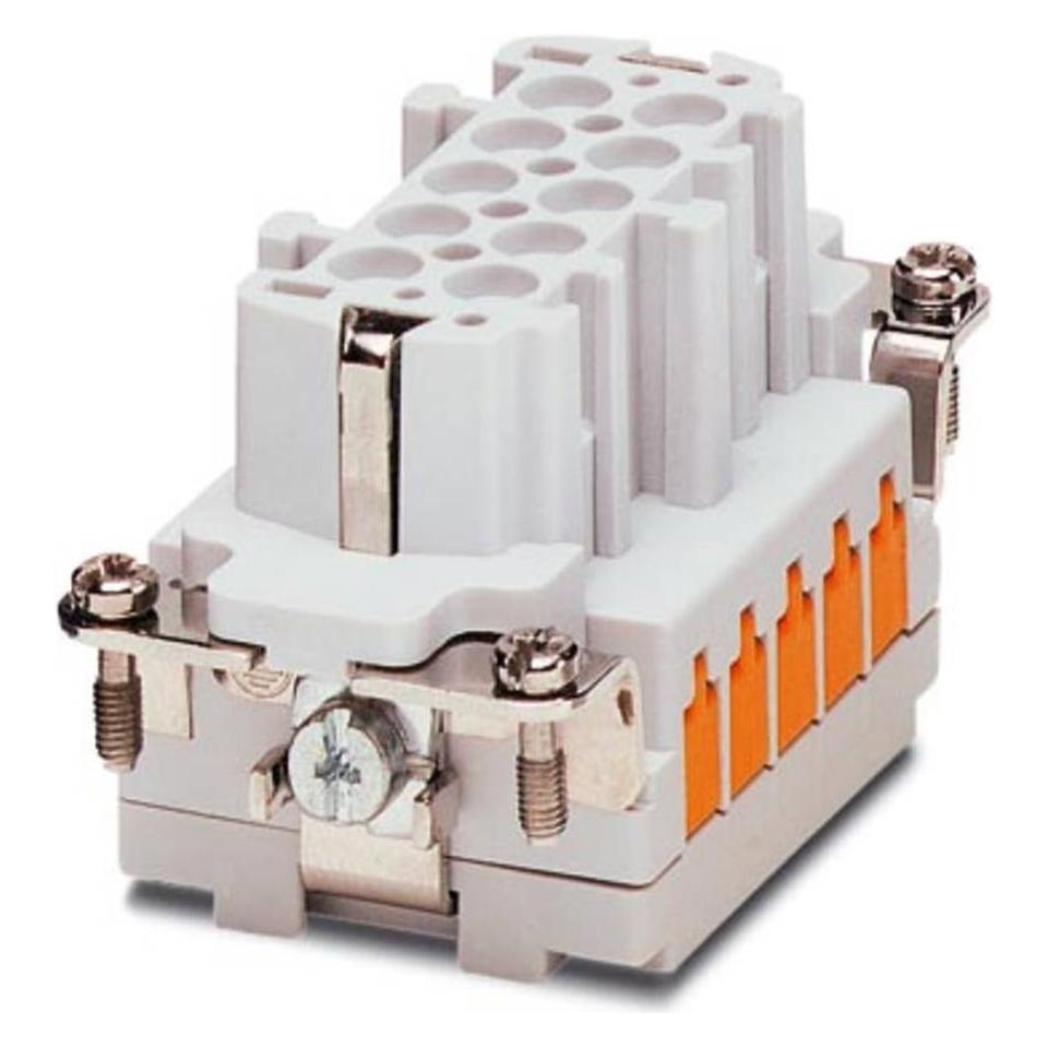 Phoenix Contact Buchseneinsatz HC-B 1605569 10, Elektronikkabel + Stecker, Grau