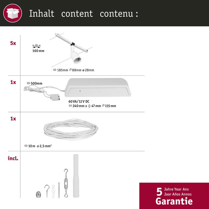 Image du produit Paulmann Wire System Salt (GU5.3)