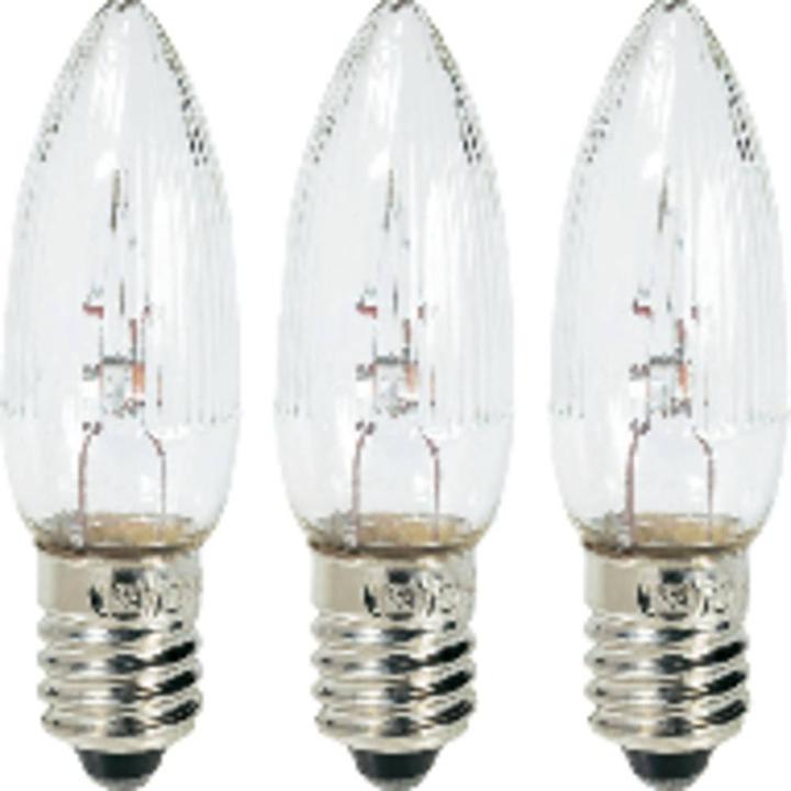 Produktbild Konstsmide Top-Kerze 3 St. E10 12 V Klar (3x)