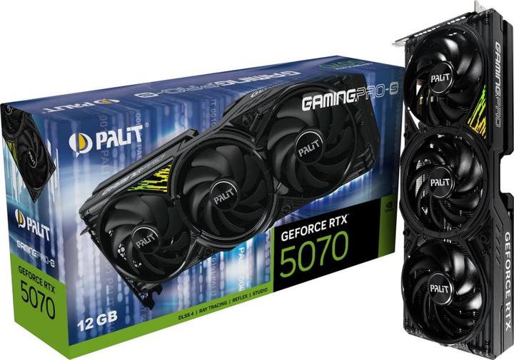 Produktbild XpertVision Palit RTX5070 GamingPro-S 12GB GDDR7 HDMI 3xDP (12 GB)