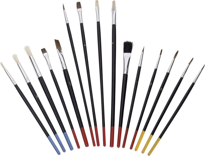 Zahn Pinsel Künstlerpinsel Feinhaar 15teil (8 mm)