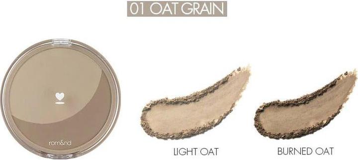 Actual product image Rom&Nd ROMAND Better Than Shape 02 Walnut Grain (#01 Oat Grain)