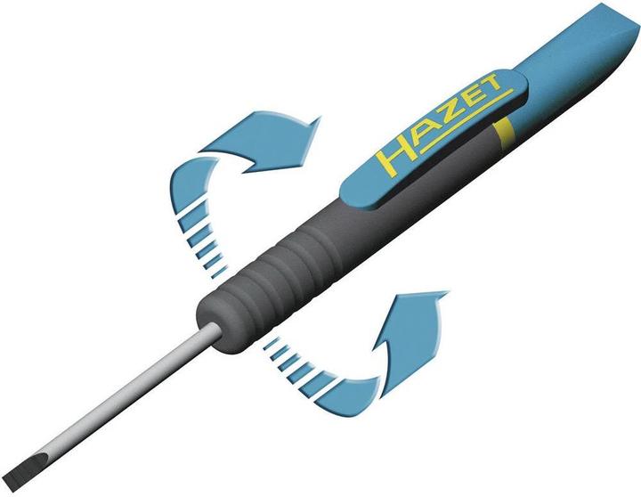 Produktbild HAZET Clip-Schraubendreher 805C-25 ∙ Schlitz Profil ∙ 0.4 x 2.5 mm (Schlitz)
