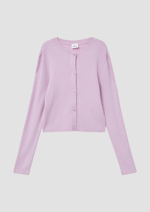 Image du produit S.Oliver Strickjacke Verkürzter Cardigan im Slim Fit aus Strickjersey (146, 152)