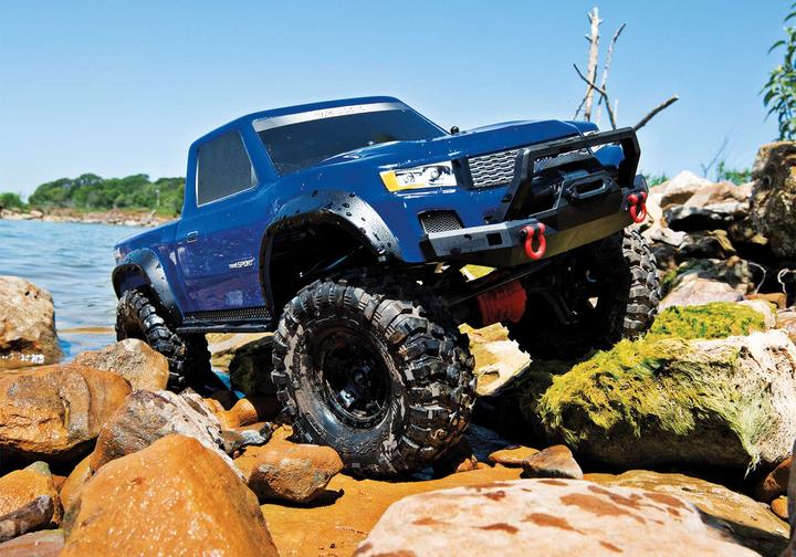 Immagine prodotto Traxxas Trx-4 Sport 4x4 Blau 1/10 Scale-Crawler Rtr Brushed, Clipless, Ohne Akku Und Ladegerät (RTR pronto all'uso)